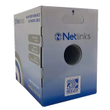 CABLE NETLINKS CATEGORIA 6 DE 100% COLOR AZUL COBRE CON 4 PARES CON GROSOR DE 0.53±0.01MM