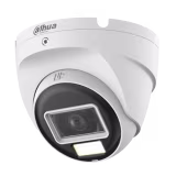 CÁMARA DE SEGURIDAD DAHUA TIPO DOMO CON TECNOLOGÍA HDCVI, RESOLUCIÓN DE 5 MEGAPÍXELES, LENTE DE 2.8 MM, ILUMINACIÓN INTELIGENTE IR Y LUZ BLANCA, RESISTENTE A INTERPERIE, IDEAL PARA VIGILANCIA EXTERIOR CON ALTA DEFINICIÓN Y VISIÓN NOCTURNA AVANZADA