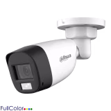 CÁMARA BULLET DAHUA HDCVI 2 MEGAPÍXELES CON LUZ BLANCA, VISIÓN NOCTURNA A COLOR, MICRÓFONO INTEGRADO, LENTE FIJA DE 2.8 MM, APTA PARA EXTERIOR CON TECNOLOGÍA IL-A Y HOUSING METÁLICO RESISTENTE