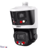 CÁMARA IP PTZ DE 8 MP CON GIRO HORIZONTAL DE 180°, LENTE MOTORIZADO, VISIÓN NOCTURNA IR Y LUZ BLANCA, AUDIO BIDIRECCIONAL, AUTO-TRACKING INTELIGENTE Y COMPATIBILIDAD POE+ PARA VIGILANCIA AVANZADA