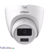 CAMARA DOMO DAHUA ANALOGA DE 2MPX  FULLCOLOR / ILUMINACION INTELIGENTE CON LUZ CALIDA  / 4 SEÑALES A TRAVES DE UN CABLE COAXIAL / 3DNR AVANZADO