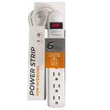 REGLETA DE 6 TOMAS DE CORRIENTE CON PROTECCION CONTRA SOBRE TENSIONES SPTLINE