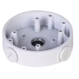 SOPORTE DE MONTAJE FABRICADO EN ALEACIÓN DE ALUMINIO, DISEÑADO PARA CÁMARAS DE VIDEOVIGILANCIA CON ESTRUCTURA RESISTENTE, INSTALACIÓN SEGURA Y ESTÉTICA ELEGANTE QUE SE INTEGRA PERFECTAMENTE EN ENTORNOS RESIDENCIALES O COMERCIALES