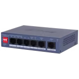 SWITCH DE ESCRITORIO GESTIONADO EN LA NUBE DE 6 PUERTOS CON 4 PUERTOS POE, 2 PUERTOS GIGABIT UPLINK, ADMINISTRACIÓN REMOTA INTELIGENTE Y ALTO RENDIMIENTO PARA REDES CCTV Y EMPRESARIALES