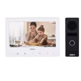KIT DE VIDEO PORTERO DAHUA ANALOGO CON FUNCIONES COMO DESBLOQUEO / LLAMADA DE VOZ / VIDEO LLAMADA / AJUSTE DE VOLUMEN / VIGILANCIA DE PUERTA Y CON MULTPLES SONIDO DE CAMPANA