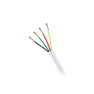 CABLE DE ALARMA 4 CONDUCTOR - 22AWG 7* 0,25MM, CCA, PVC BLANCO 70 % COBRE Y 30 % ALEACIÓN DE 150 MTS