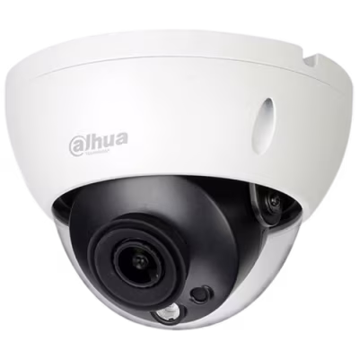 CÁMARA CCTV DAHUA IPC-HDPW1431R1-S4 TIPO DOMO SEMIMETALICO DE 4 MEGAPIXELES CON LENTE DE 2.8MM, IR DE 30 MTS, H.265, WDR REAL, PROTECCIÓN IP67, POE, 3D DNR, HLC
