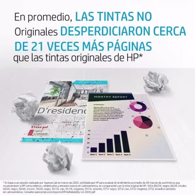 BOTELLA DE TINTA HP GT52 CIAN ORIGINAL