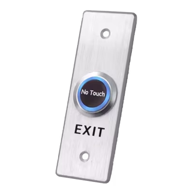BOTON DE SALIDA SPTLINE NO TOUCH CON LED INDICADOR CON MATERIAL DE ALUMINIO