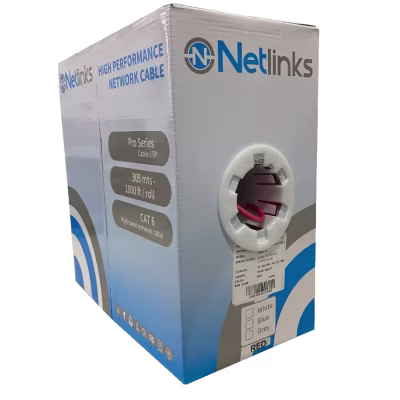 CABLE NETLINKS UT´P DE ALTA VELOCIDAD PARA INTERIORES DE 305 METROS / COLOR ROJO / 23 AWG / 4 PARES / ESTANDARES TIA/EIA/568 A;ISO/IEC 11801