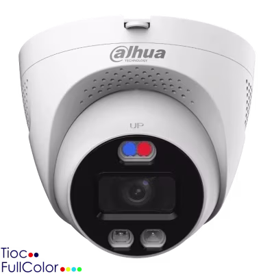 CAMARA DAHUA DOMO ANALOGA TIOC HDCVI DE 2MPX CON DISUASION ACTIVA, ILUMINADORES DUALES INTELIGENTES, AUDIO INTEGRADO Y PROTECCION IP67