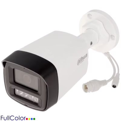 CAMARA DAHUA IP BULLET CON LUZ DUAL INTELIGENTE DE 2MPX / DETECCION HUMANA / SMART H.265+ H.264+ / CYBERSEGURIDAD Y PROTECION IP67