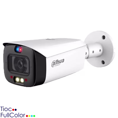 CAMARA DAHUA IP BULLET DE 4MPX FULL COLOR, TIOC 2.0. DISUASION ACTIVA, AUDIO INTEGRADO, WIZSENSE, POE Y PROTECCION IP67
