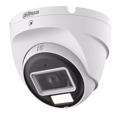 CÁMARA TIPO DOMO HDCVI DE 2 MP CON LENTE FIJO, DOBLE ILUMINACIÓN INTELIGENTE, VISIÓN NOCTURNA AVANZADA Y ALTA DEFINICIÓN PARA VIDEOVIGILANCIA