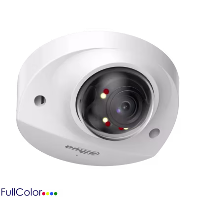 CAMARA DOMO CUPULA DAHUA DE 4MPX CON  LUZ DUAL INTELIGENTE CON LENTE FIJO DE 2.8MM / SMDPLUS / PROTECCION PERIMETRAL / SMART H.265+ SMART H.264+ / FULLCOLOR PROTECCION PERIMETRAL Y PROTECCION IP67