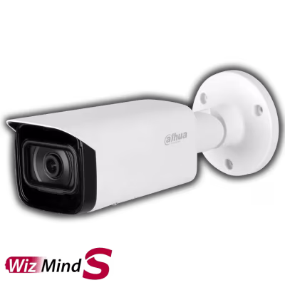 CAMARA IP DAHUA BULLET WIZMIND S DE 5MPX CON POE E IMAGEN IMPULSADA POR IA / PROTECCION PERIMETRAL / DETECCION FACIAL / DETECCION DE SONIDO INTELIGENTE / CONTEO DE PERSONAS / METADATA DE VIDEO / SEGURIDAD CYBERNETICA Y PROTECCION IP67