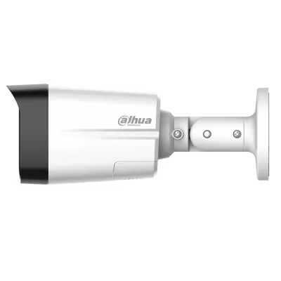CAMARA TIPO BALA ANALOGA MARCA DAHUA CON RESOLUCION DE 5 MEGAPIXEL CON LENTE FIIJO DE 2.8MM CON DOBLE ILUMINACION INTELIGENTE Y AUDIO BIDIRECCIONAL PARA INSTALACIONES EXTERIORES E INTERIORES