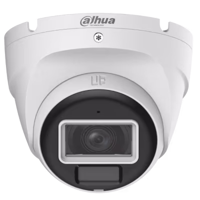 CÁMARA TIPO DOMO HDCVI DE 2 MP CON LENTE FIJO, DOBLE ILUMINACIÓN INTELIGENTE, VISIÓN NOCTURNA AVANZADA Y ALTA DEFINICIÓN PARA VIDEOVIGILANCIA
