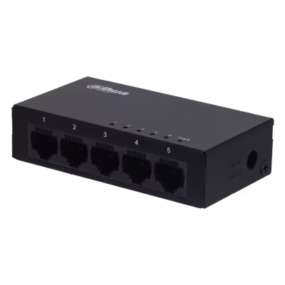 CONMUTADOR GIGABIT NO ADMINISTRADO DE 5 PUERTOS / DISEÑO ROBUSTO / PLUG AND PLAY / RENDIMIMIENTO OPTIMIZADO Y FACIL INSTALACION