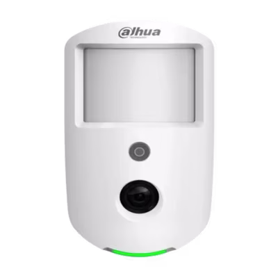 DETECTOR PIR INALÁMBRICO CON CÁMARA INTEGRADA DE 2MP PARA SISTEMAS DE ALARMA, CAPTURA DE IMÁGENES ANTE EVENTOS DE INTRUSIÓN, TRANSMISIÓN RF-HD DE ALTA VELOCIDAD, VISIÓN NOCTURNA INFRARROJA, INMUNIDAD A MASCOTAS, COMUNICACIÓN BIDIRECCIONAL Y BATERÍA DE LARGA DURACIÓN