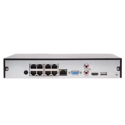 NVR DAHUA DE 8 CANALES Y 8 POE, SERIE LITE CON 1 PUERTO SATA 2.0,  Y HASTA 8 TB PARA UN SOLO HDD / CON NUEVA INTERFAZ DE USUARIO 4.0 Y VIGILANCIA REMOTA P2P