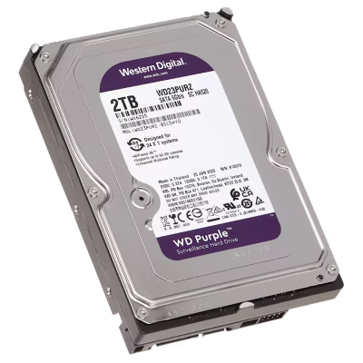 DISCO DURO WESTERN DIGITAL DE 2TB SATA 6GB/S HA520 DISEÑADO PARA SISTEMAS 24/7,  TODOS LOS MARCOS 4K, ADMITE HASTA 64 CAMARAS HD Y CALIFICACION DE CARGA DE TRABAJO MEJORADA