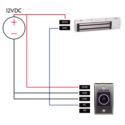 CERRADURA MAGNETICA DE 600LBS SIGNAL FEEDBACK