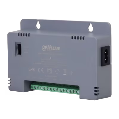 FUENTE DE ALIMENTACIÓN CONMUTADA DE 8 CANALES PARA SISTEMAS DE VIDEOVIGILANCIA CCTV CON SALIDAS INDEPENDIENTES, VOLTAJE AJUSTABLE, PROTECCIÓN CONTRA SOBRECORRIENTE, SOBRETENSIÓN Y CORTOCIRCUITOS, INSTALACIÓN EN PARED Y ALTA EFICIENCIA ENERGÉTICA