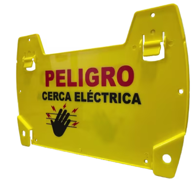 LETRERO DE ADVERTENCIA DE ALTO VOLTAJE PARA CERCO ELECTRICO