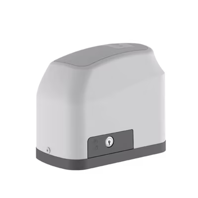 MOTOR CORREDIZO NICE MODELO GATTER 400 PARA PORTONES DESLIZANTES HASTA 400 KG, HASTA 20 CICLOS POR HORA PARA USO RESIDENCIAL, FUNCIONAMIENTO ELECTROMECÁNICO, ALTA CONFIABILIDAD Y DISEÑO COMPACTO