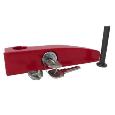 REPUESTO PALANCA DE DESTRABE MANUAL PARA MOTOR DE PORTÓN CORREDIZO SR600, COMPONENTE MECÁNICO DE SEGURIDAD PARA DESBLOQUEO EN CASOS DE EMERGENCIA, FABRICADO EN MATERIAL RESISTENTE PARA USO INTENSIVO Y MANTENIMIENTO DE SISTEMAS DE AUTOMATIZACIÓN DE ACCESOS