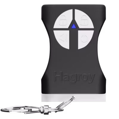 PULSADOR RF DE 4 BOTONES HG-H4KB-200M-V2 PARA CONTROL REMOTO INALÁMBRICO, DISEÑADO PARA ACTIVAR Y GESTIONAR FUNCIONES DE SISTEMAS DE SEGURIDAD A DISTANCIA