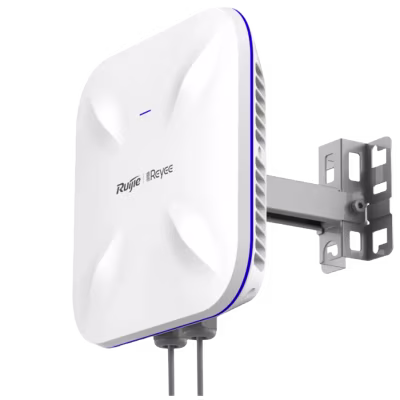 PUNTO DE ACCESO RUIJIE EXTERIOR GIGABIT DE BANDA DUAL WI-FI AX1800 / PUERTO SFP GIGABIT / 100 USUARIOS CONCURRENTES RECOMENDADOS / 6000V PROTECCION CONTRA SOBRETENSIONES / ITINERANCIA L3
