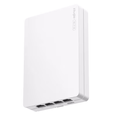 PUNTO DE ACCESO WIFI 6 AX3000 DE PARED DOBLE BANDA CON 4 PUERTOS GIGABIT ETHERNET, MU-MIMO, OFDMA, POE OUT, ADMINISTRACIÓN EN LA NUBE Y ALTO RENDIMIENTO PARA HOTELES, OFICINAS Y REDES EMPRESARIALES