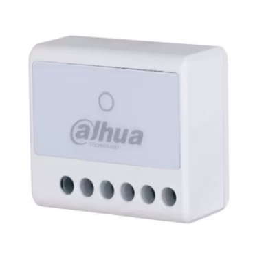 RELE INALAMBRICO DAHUA / 1 ENTRADA NO/NC DE 7-24 VCD / 1 SALDIDA DE REVELADOR DE  0–36 VCD DE MAX 5A/ COMUNICACION ESTABLE / DETECCION DE INTERFERENCIAS / 1 ENTRADA DE TAMPER E INDICADOR DE STATUS