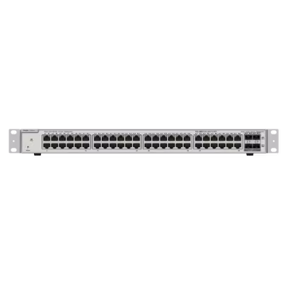 SWITCH ALTO RENDIMIENTO, 48 PUERTOS GIGABIT, 4 SFP, GESTIÓN INTELIGENTE, VLAN, QOS, SEGURIDAD AVANZADA, ENRUTAMIENTO L3, REDUNDANCIA, MÁXIMA ESTABILIDAD, SOPORTE POE, IDEAL PARA EMPRESAS, CENTROS DE DATOS, INSTITUCIONES EDUCATIVAS Y ENTORNOS DE ALTA DEMANDA, CONFIGURACIÓN FLEXIBLE Y ESCALABILIDAD.