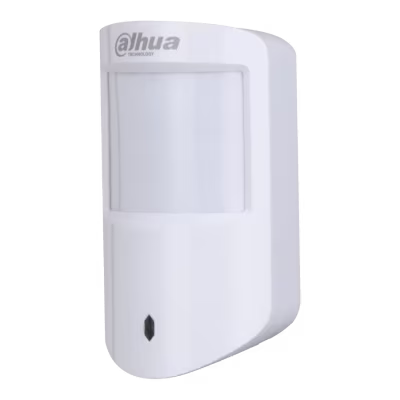 SENSOR DE MOVIMIENTO PIR INALAMBRICO PARA ALARMA DAHUA DHI-ARD1233-W2(868) DAHUA / GRADO 2 / ALCANCE DE DETECCION DE 12 METROS 90° / ANTIMASCOTAS