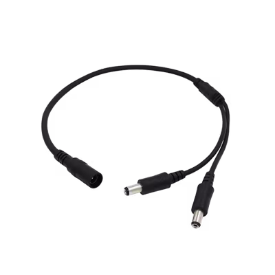 DC SPLITTER 1 HEMBRA (JACK) TO 2 MACHO (PLUGS), CONECTOR PARA DISMINUIR EL CABLEADO