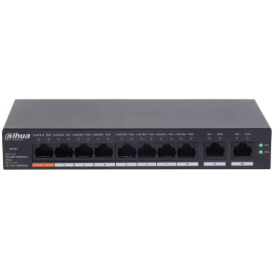 SWITCH DE ESCRITORIO GESTIONADO EN LA NUBE DE 10 PUERTOS CON 8 PUERTOS POE GIGABIT, ALIMENTACIÓN DE 60W, IDEAL PARA CCTV, REDES EMPRESARIALES Y SOLUCIONES DE VIDEOVIGILANCIA CON ADMINISTRACIÓN REMOTA
