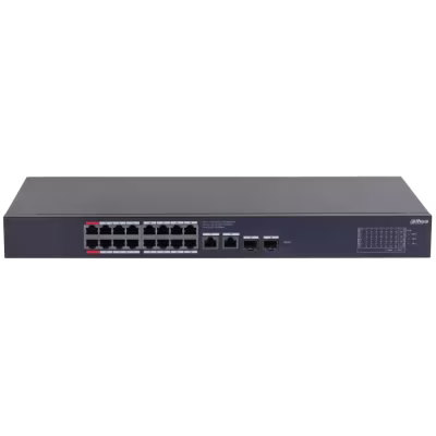 CONMUTADOR GIGABIT DE ESCRITORIO ADMINISTRADO EN LA NUBE CON 20 PUERTOS DE LOS CUALES 16 SON POE / LARGA DISTANCIA POE / PERRO GUARDIAN POE / PROTOCOLO DE ARBOL DE EXPANCION (STP) / GESTION EN LA NUBE / PROTECCION DE BUCLE / BT 90W PUERTO ROJO Y GESTION DE TOPOLOGIA DE RED