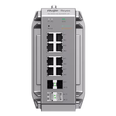 SWITCH DE NIVEL INDUSTRIAL POE GESTIONADO DE 10 PUERTOS GIGABIT CON 8 PUERTOS POE+ Y 2 PUERTOS SFP UPLINK