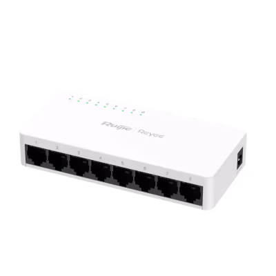 SWITCH GIGABIT DE 8 PUERTOS 10/100/1000 MBPS NO POE NO ADMINISTRABLE IDEAL PARA REDES CCTV, OFICINAS Y HOGARES CON INSTALACIÓN PLUG AND PLAY, ALTA VELOCIDAD DE TRANSMISIÓN, DISEÑO COMPACTO Y FUNCIONAMIENTO SILENCIOSO PARA CONEXIÓN ESTABLE Y EFICIENTE DE DISPOSITIVOS DE RED EN ESPACIOS REDUCIDOS