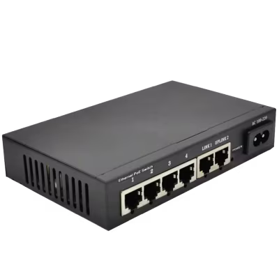 SWITCH SPTLINE POE DE 4 PUERTOS 2.6X10 / 100MBPS