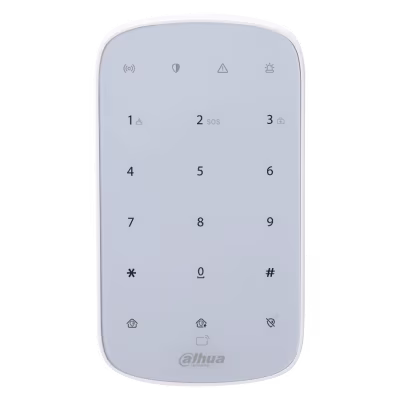 TECLADO NUMERICO DAHUA MODELO DHI-ARK30T-W2 /ADMITE 3 ALARMAS DE ACCESO DIRECTO: MEDICO, INCENDIO, EMERGENCIA / ACTUALIZACION EN LA NUBE
