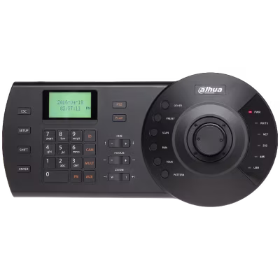 TECLADO DAHUA MODELO KB1000: CONTROL PROFESIONAL PARA SISTEMAS DE VIDEOVIGILANCIA, COMPATIBLE CON DVR, NVR Y CÁMARAS PTZ, DISEÑO ERGONÓMICO, PANTALLA LCD, JOYSTICK MULTIFUNCIONAL Y TECLAS PROGRAMABLES PARA UNA GESTIÓN EFICIENTE Y PRECISA DE SEGURIDAD