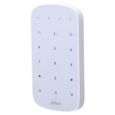 TECLADO NUMERICO DAHUA MODELO DHI-ARK30T-W2 /ADMITE 3 ALARMAS DE ACCESO DIRECTO: MEDICO, INCENDIO, EMERGENCIA / ACTUALIZACION EN LA NUBE