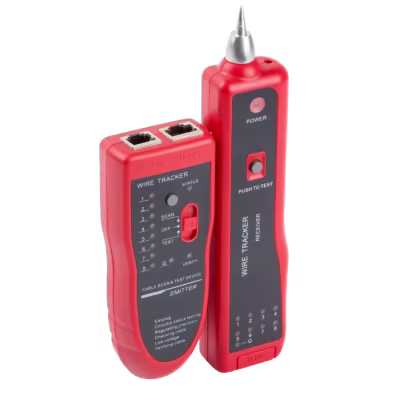 KIT DE PROBADOR DE CABLE DE RED ETHERNET PORTÁTIL RJ11 RJ45 CAT5/5E CAT6 LOCALIZADOR DE CABLES LAN BUSCADOR DE LÍNEA MULTIFUNCIONAL PARA PRUEBAS DE CORTOCIRCUITO Y APERTURA DE CABLE DE CABLEADO