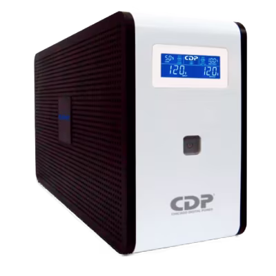 UPS INTELIGENTE CDP R-SMART1510 CON REGULADOR DE VOLTAJE 1500VA/900W, SIMULACIÓN DE ONDA SENOIDAL, 5 SALIDAS PARA RESPALDO DE BATERÍA Y AVR + 5 SALIDAS CON SUPRESIÓN DE PICOS, NO-BREAK, PANTALLA LCD, HASTA 45MIN DE RESPALDO, PROTECCIÓN SOBRECARGA - DESCARGA Y CARGA EXCESIVA
