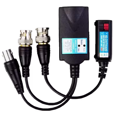 VIDEO BALUN ACTIVO HD SPTLINE DE 400 METROS Y 1080P, TRANSMITE SEÑAL DE VIDEO PAL/NTSC HD / CVI/TVI/AHD/CVBS A TRAVES DE LA FUENTE DE ALIMENTACION UTP,DC 12V