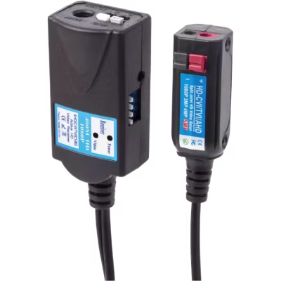 VIDEO BALUN ACTIVO HD SPTLINE DE 400 METROS Y 1080P, TRANSMITE SEÑAL DE VIDEO PAL/NTSC HD / CVI/TVI/AHD/CVBS A TRAVES DE LA FUENTE DE ALIMENTACION UTP,DC 12V